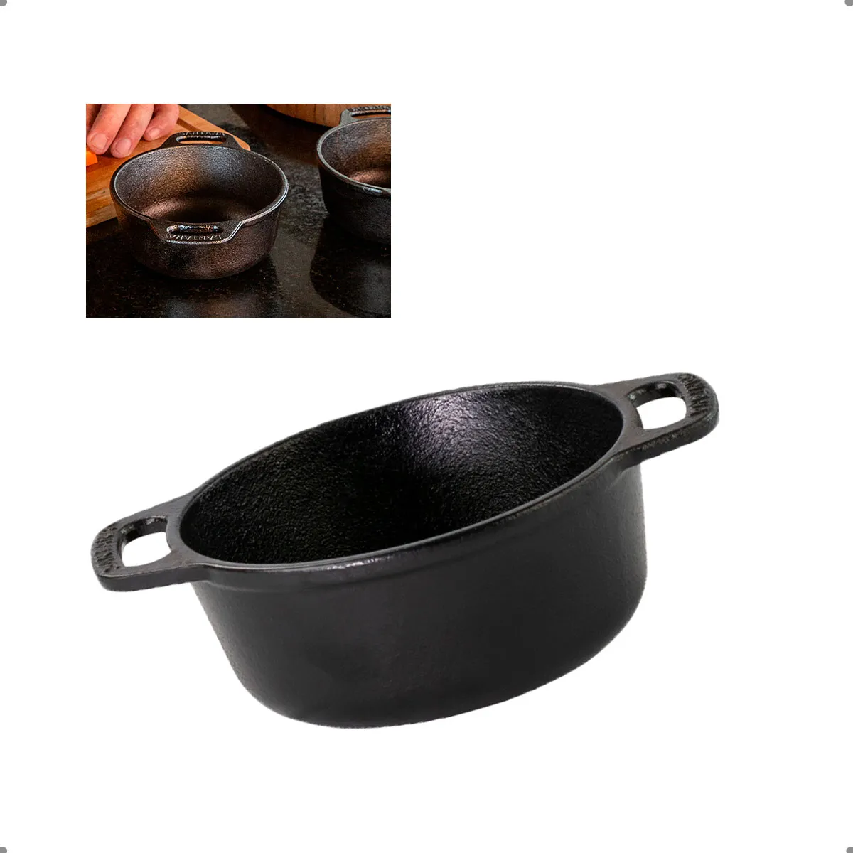 Caçarola Ferro Fundido 14 cm 0,5 L com 2 Alças