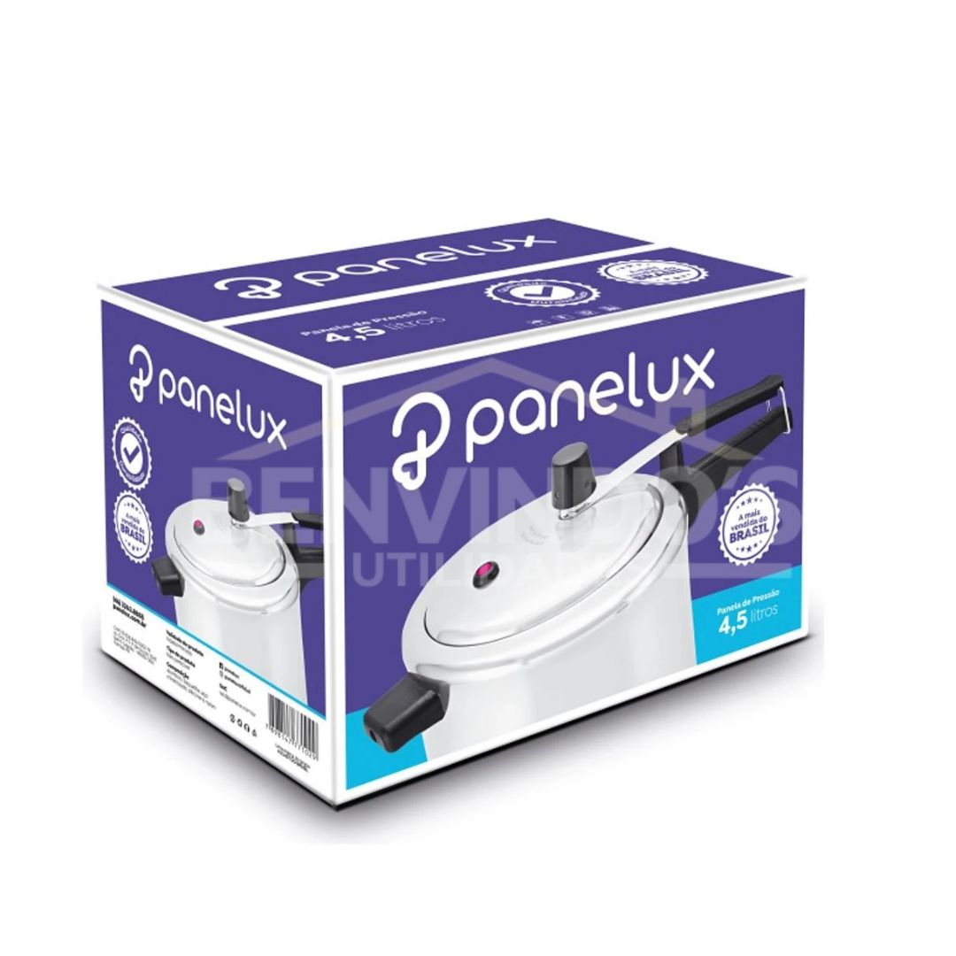 Panela de Pressão 4,5 Litros Alumínio Polido Fechamento Interno Classic - Panelux