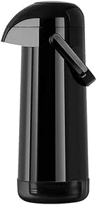 Garrafa Térmica Magic Pump 1 Litro Preta Termolar com Sistema de Pressão