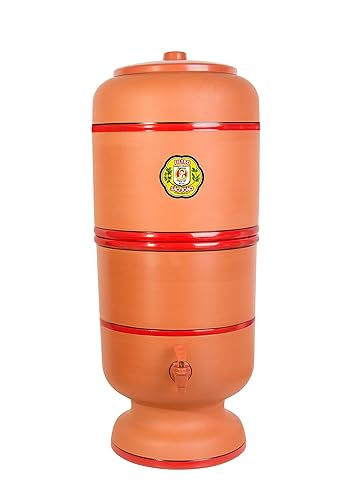 Filtro de Barro Tradicional São João 10 Litros com 3 Velas Filtrantes