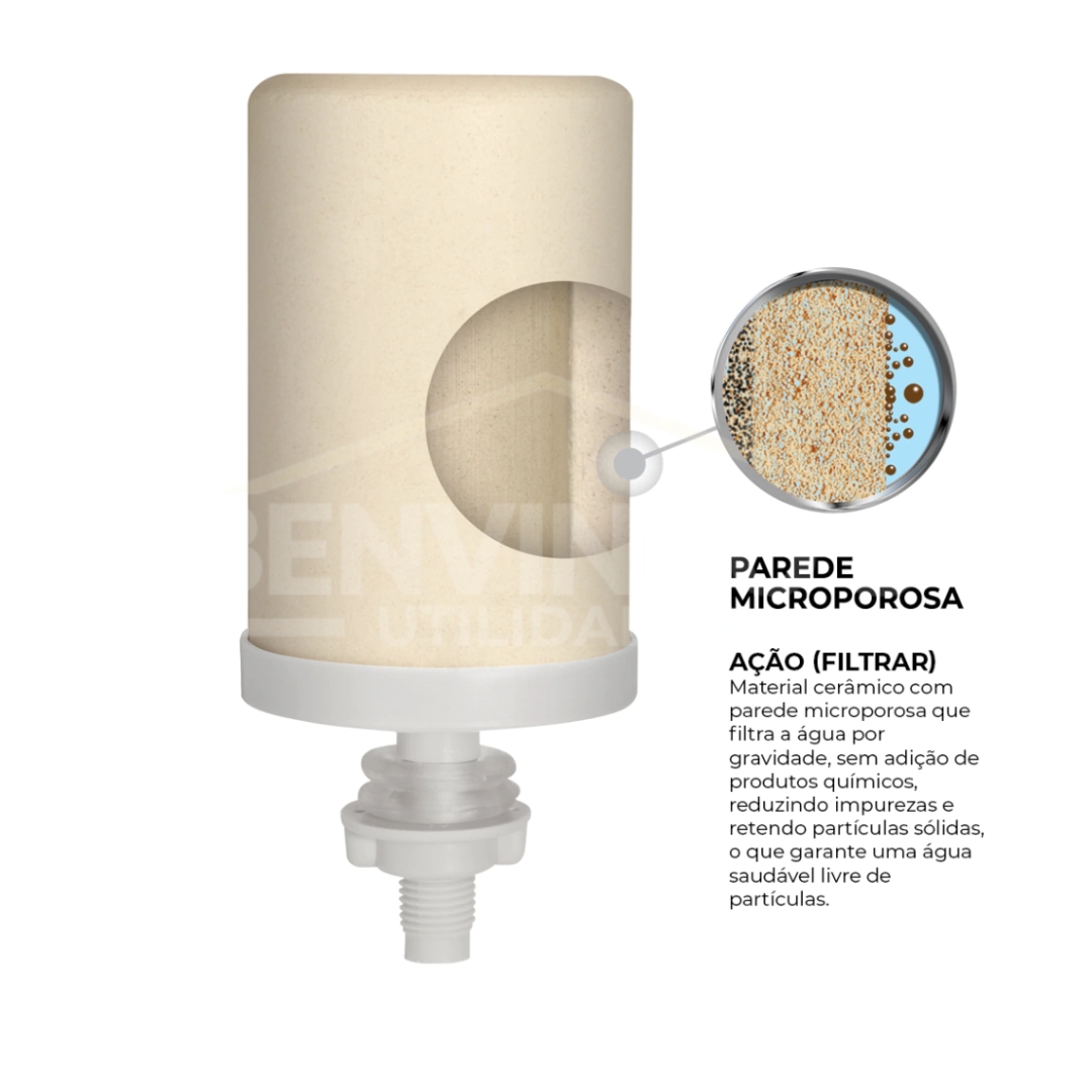 Filtro de Barro Tradicional São João 8 Litros 2 Velas