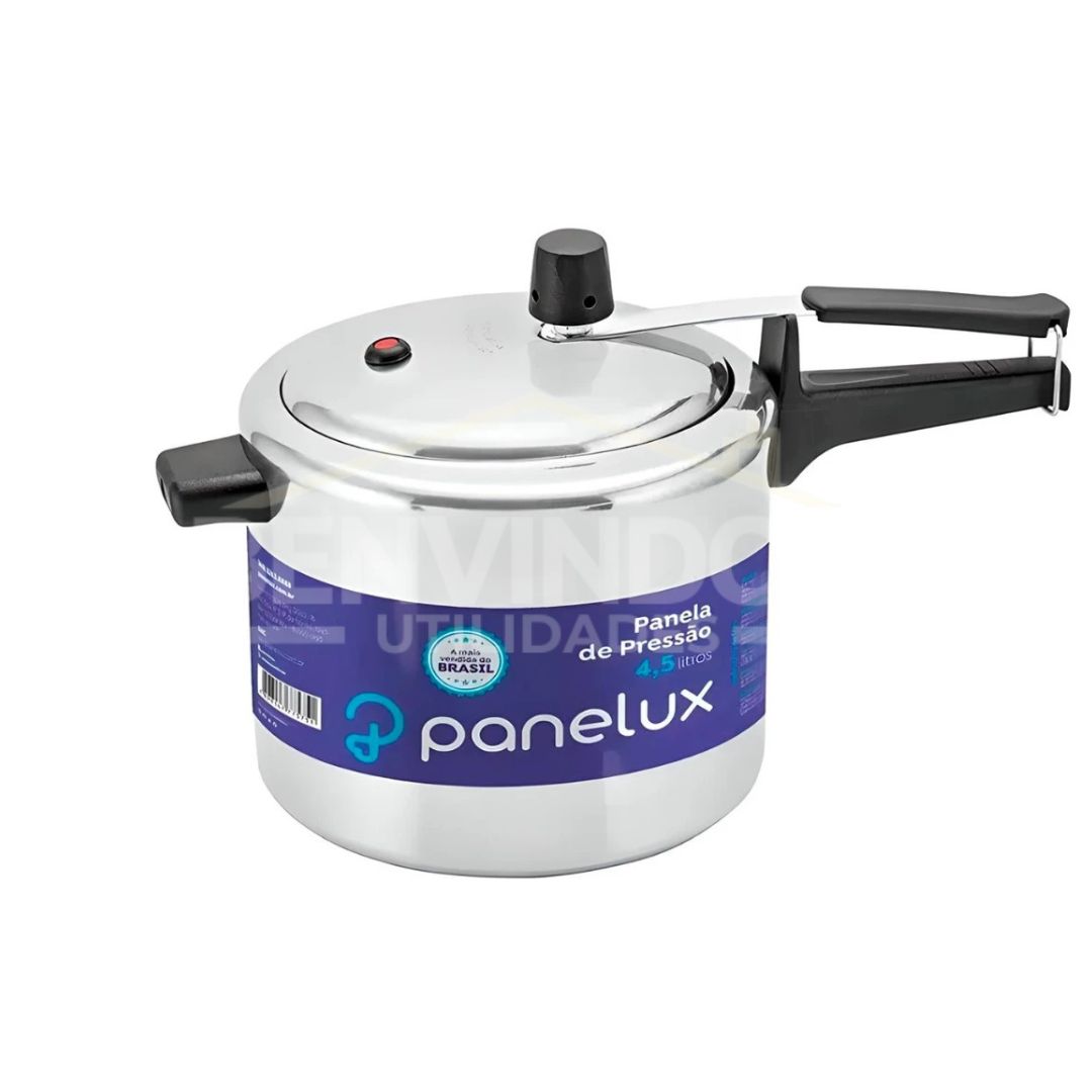 Panela de Pressão 4,5 Litros Alumínio Polido Fechamento Interno Classic - Panelux