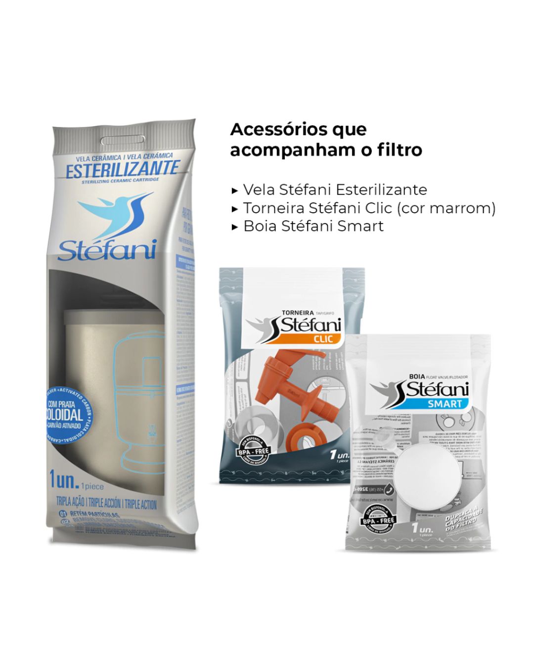 Filtro de Barro Classic São João 6 Litros com 1 Vela Tripla Ação e Boia