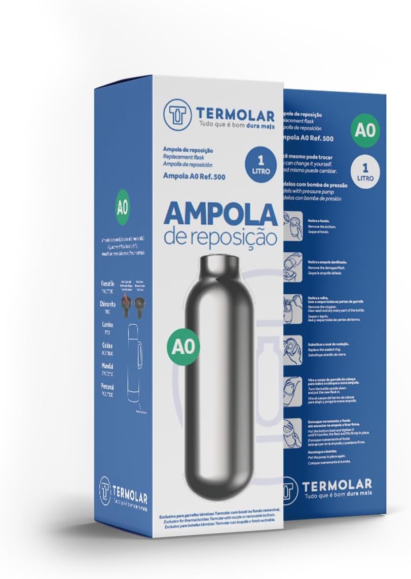 Ampola Térmica 1 Litro (A0) Termolar para Garrafa Térmica