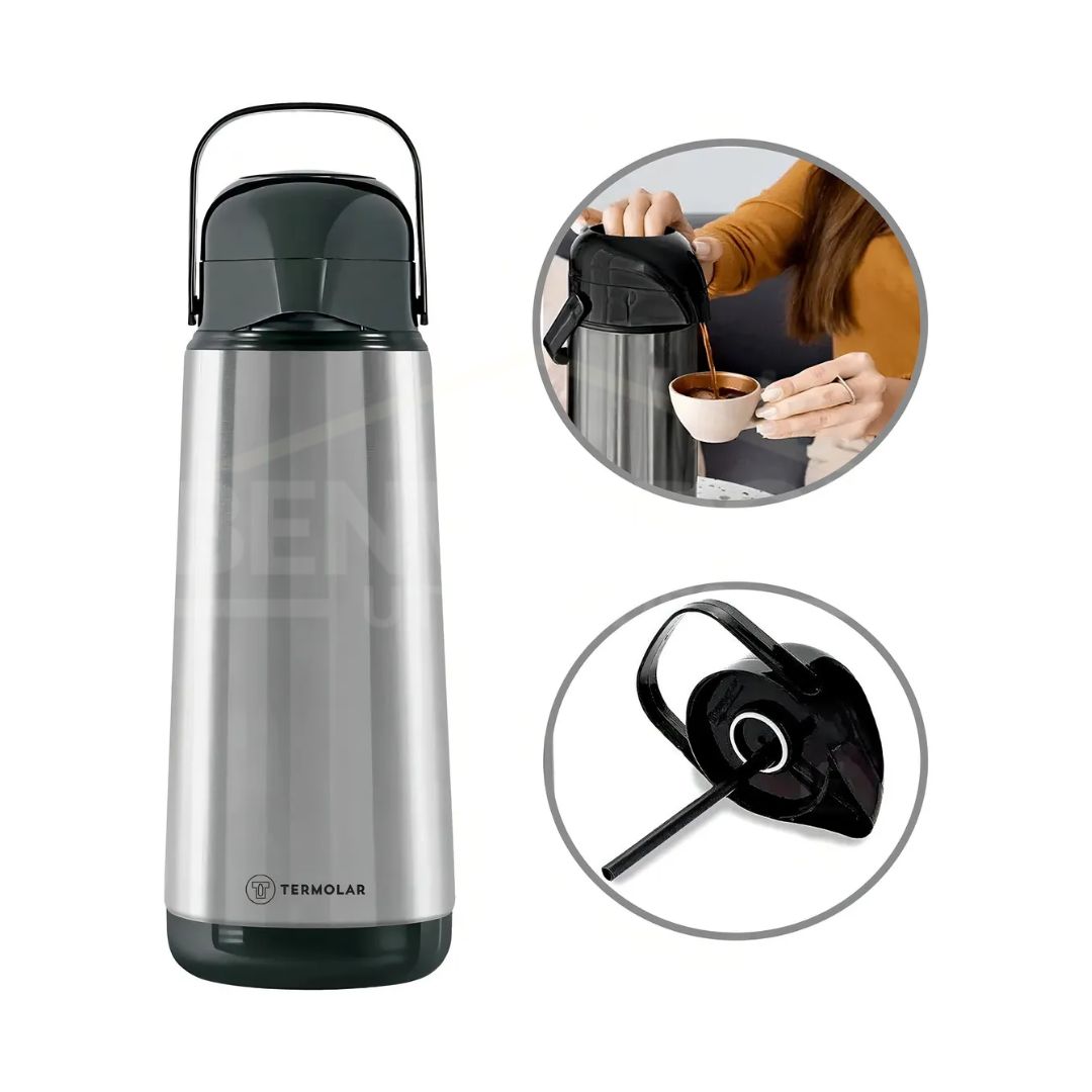 Garrafa Térmica Termolar Lumina Automática Inox 1,8 Litros
